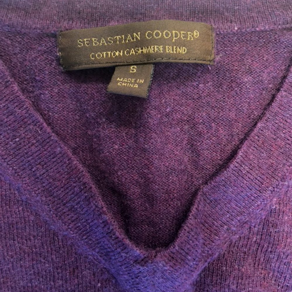 SEBASTIAN COOPER COTTON CASHMERE BLEND SWEATER